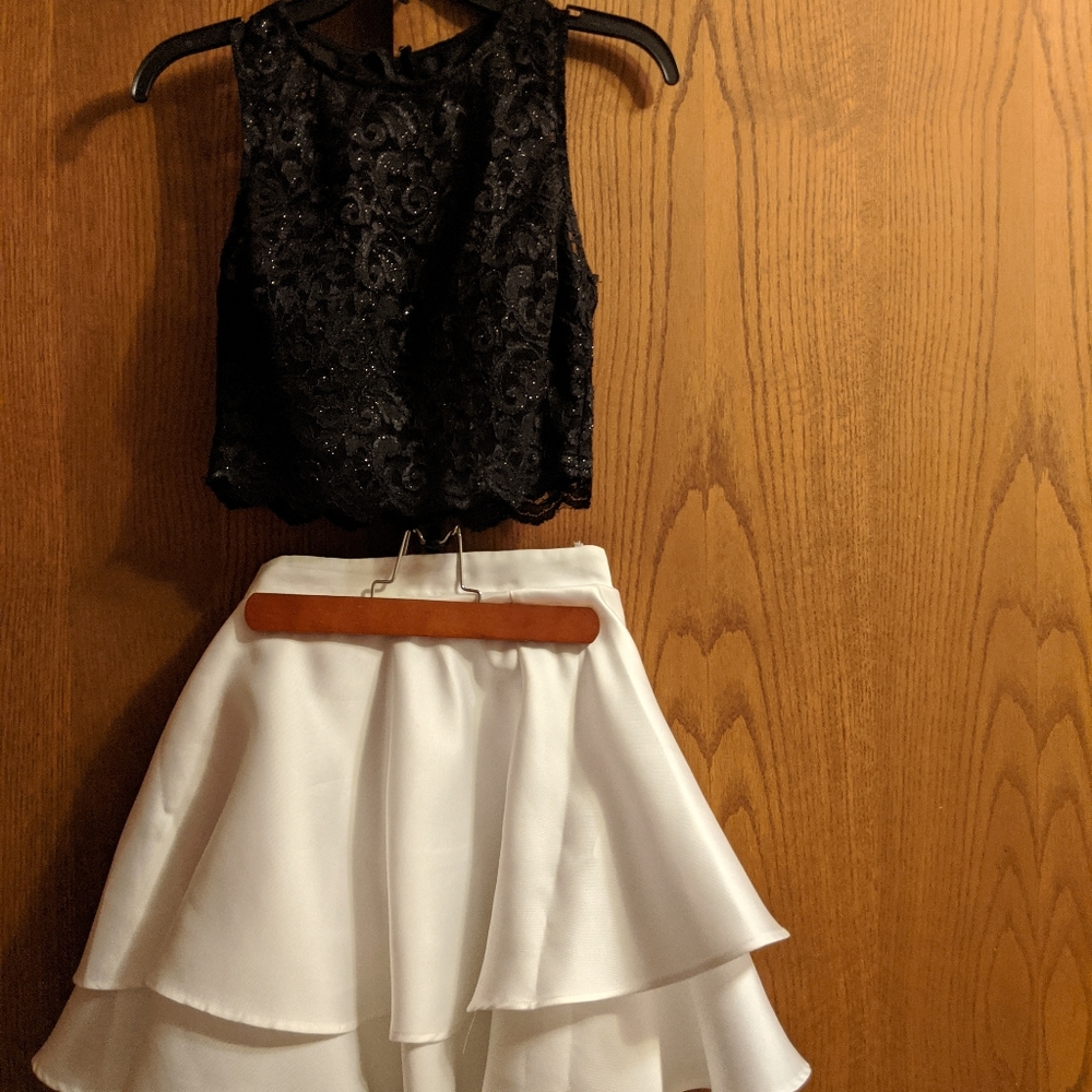 Two-piece homecoming dress